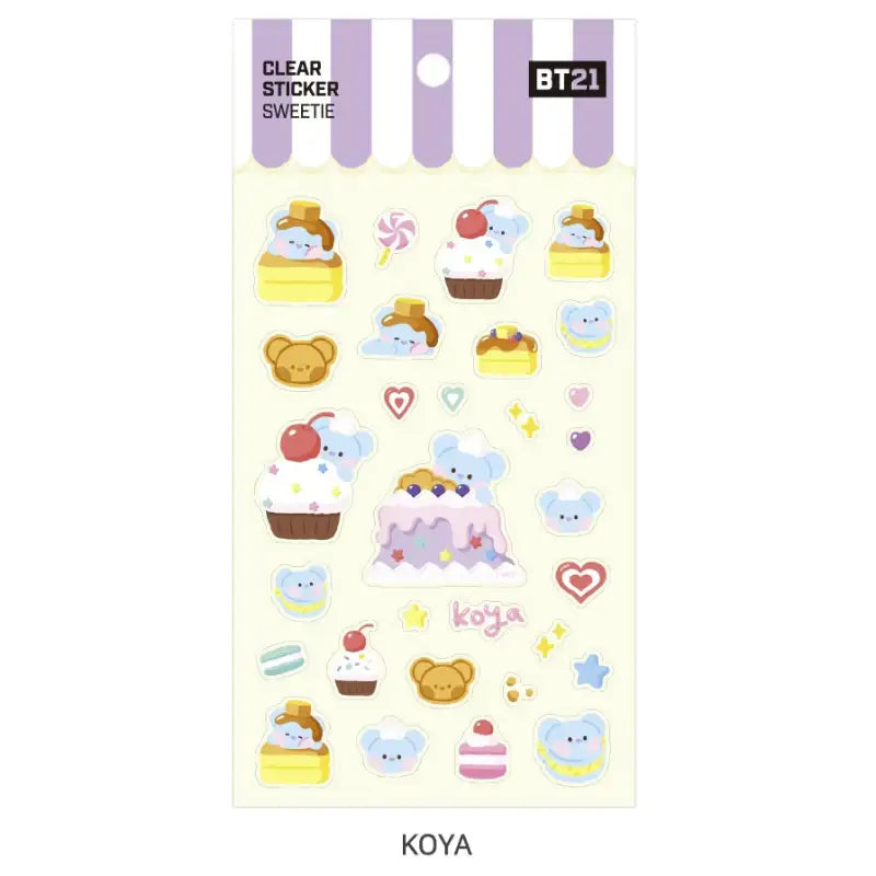 Monopoly x BT21 - Clear Sticker - Sweetie - Monopoly - Stationery - Harumio