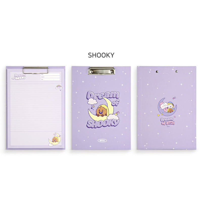 BT21 x Monopoly - Baby Clipboard & Notepad Set DREAM
