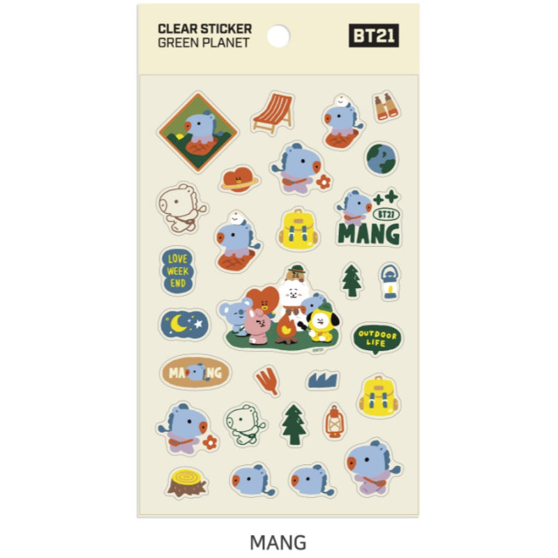 BT21 x Monopoly - Clear Sticker PLANET