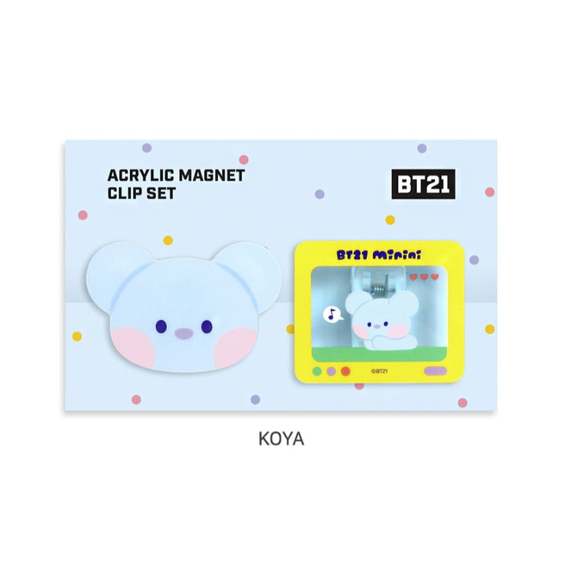 Monopoly x BT21 - Minini Acrylic Magnet Clip Set