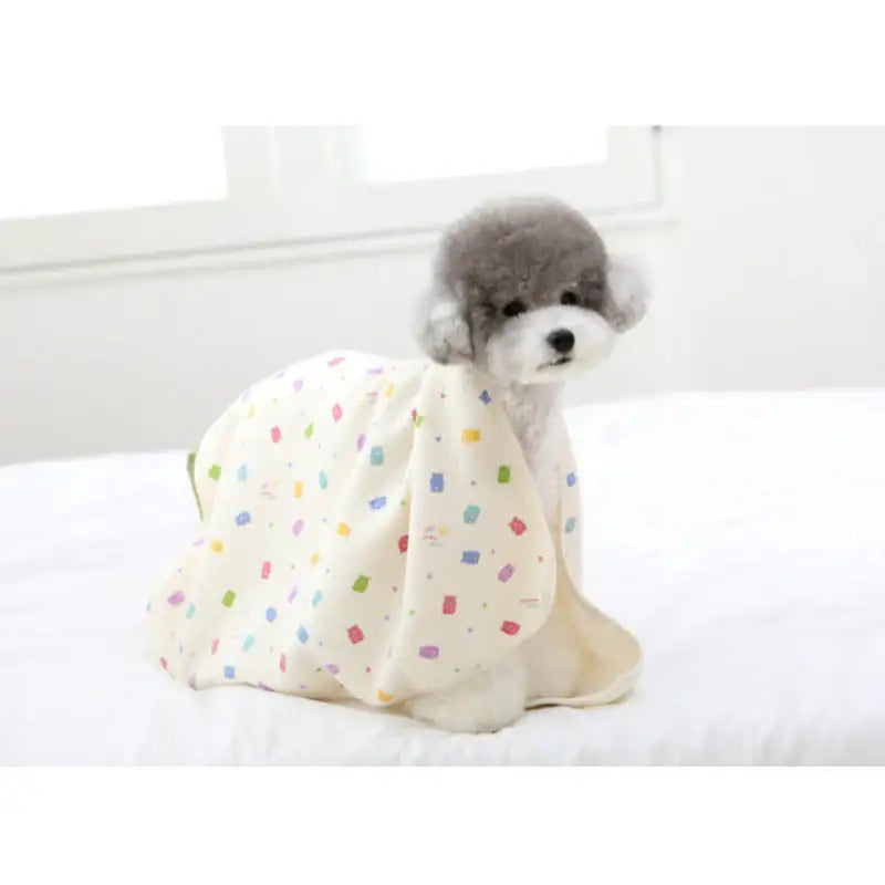 ITSDOG - Winter Dog Cat Organic Quilted Blanket -Jelly Bear Hooded Blanket - ITSDOG - Pet Accesories - Harumio