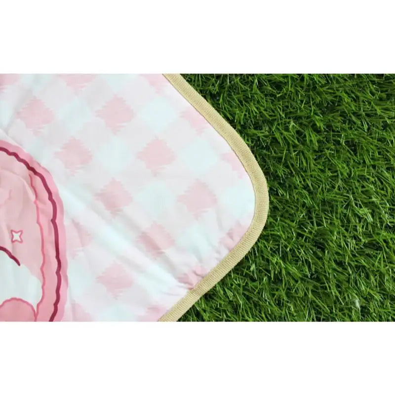 Molang - Pink Check Mat - Molang - Accessories - Harumio
