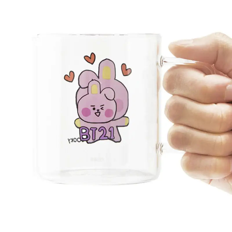 BT21 - Baby Glass Mug And Coaster Set - BT21 - Home & Living - Harumio