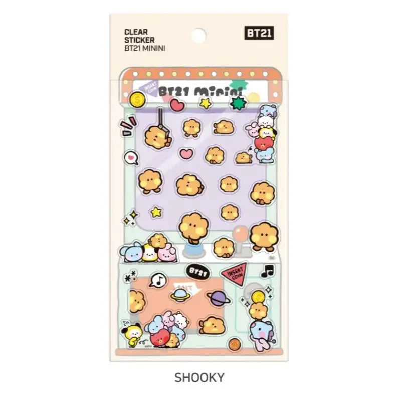 Monopoly x BT21 - Minini Clear Sticker - Monopoly - Accessories - Harumio