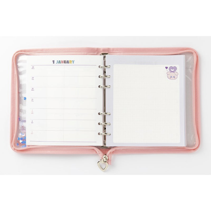 ArtBox - A6 6-Ring Babichon Pinkaholic Glitter 2021 Diary