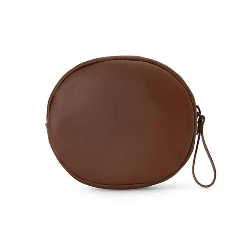 Line Friends - Brown Leather-like Mini Pouch - Line Friends - Pouches - Harumio