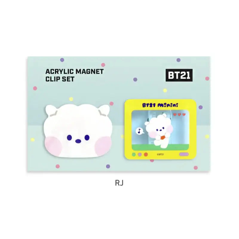Monopoly x BT21 - Minini Acrylic Magnet Clip Set - Monopoly - Accessories - Harumio