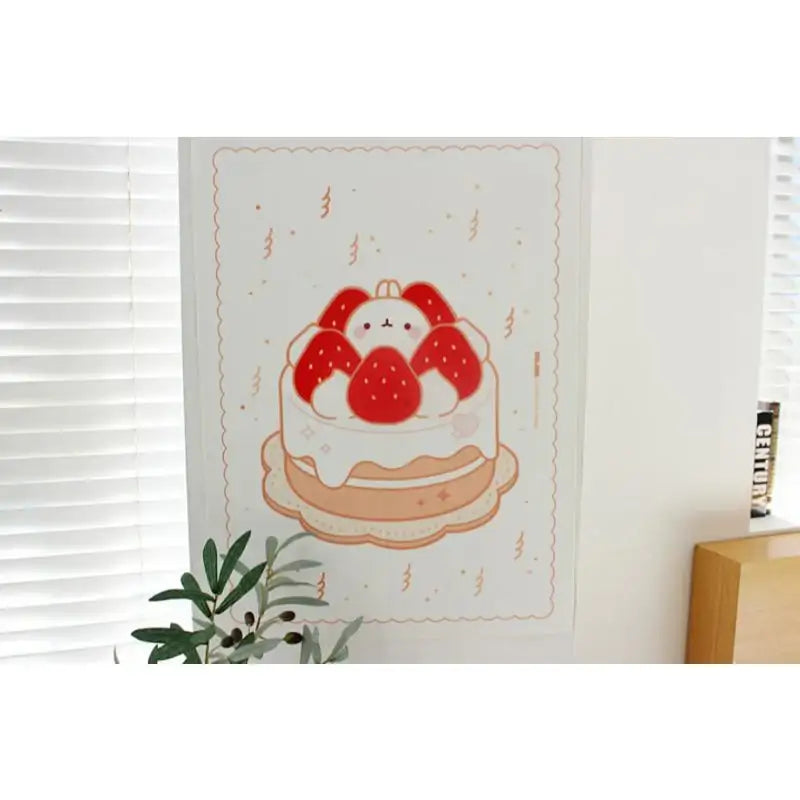 Molang - Birthday Cake Fabric Poster - Molang - Accessories - Harumio