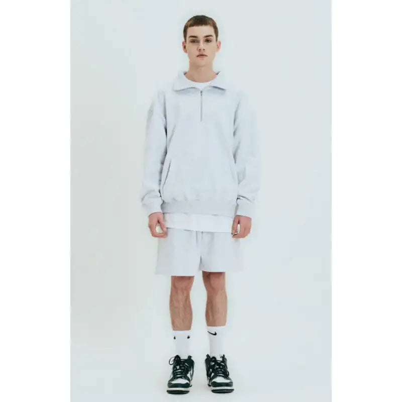 Born Champs x Joohoney - 08 Logo Half Zip Up & Pants Set-up - Born Champs - Jacket - Harumio
