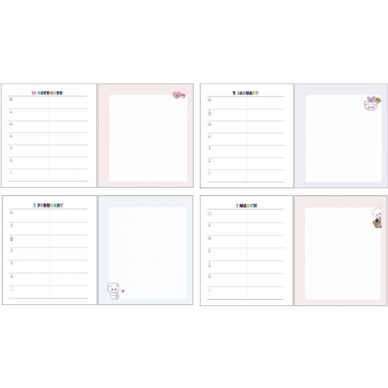 ArtBox - A6 6-Ring Babichon Pinkaholic Glitter 2021 Diary