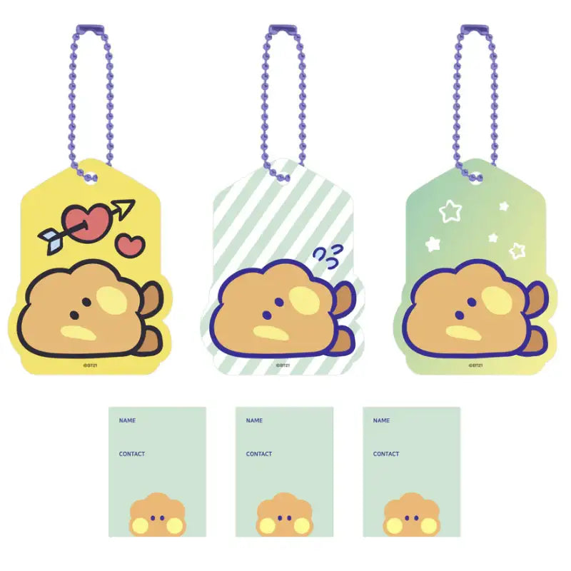 Monopoly x BT21 - Minini Name Tag Set - Monopoly - Accessories - Harumio