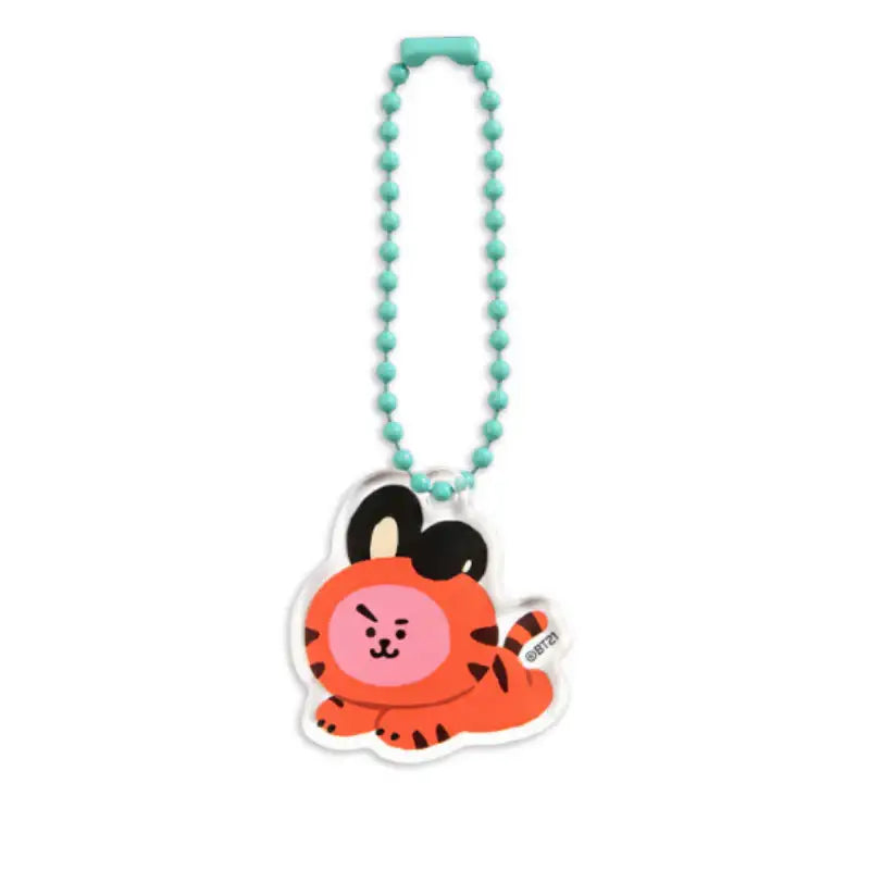 Monopoly X BT21 - Acrylic Simple Key Ring - Tiger - BT21 - Keyrings - Harumio