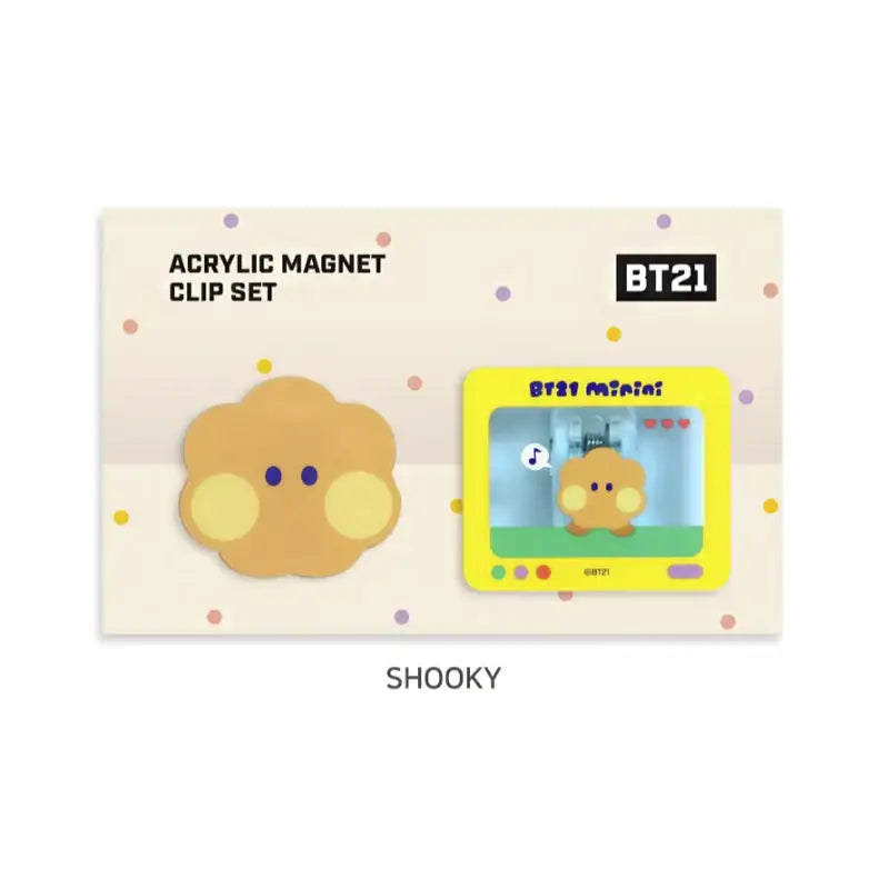 Monopoly x BT21 - Minini Acrylic Magnet Clip Set - Monopoly - Accessories - Harumio