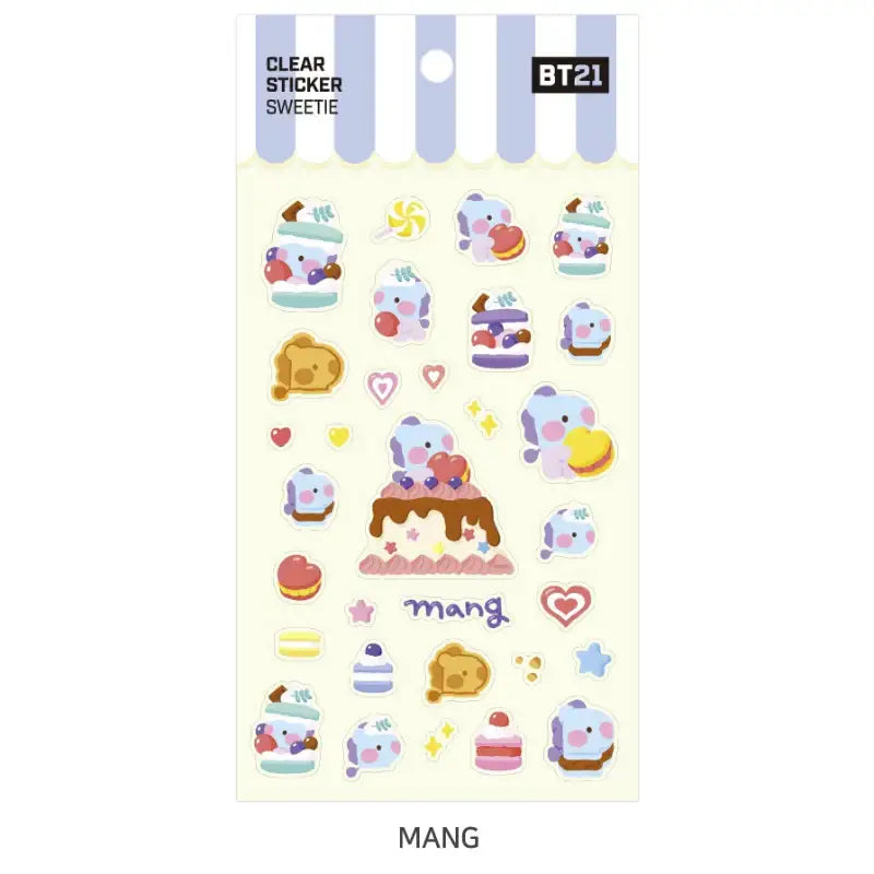 Monopoly x BT21 - Clear Sticker - Sweetie - Monopoly - Stationery - Harumio