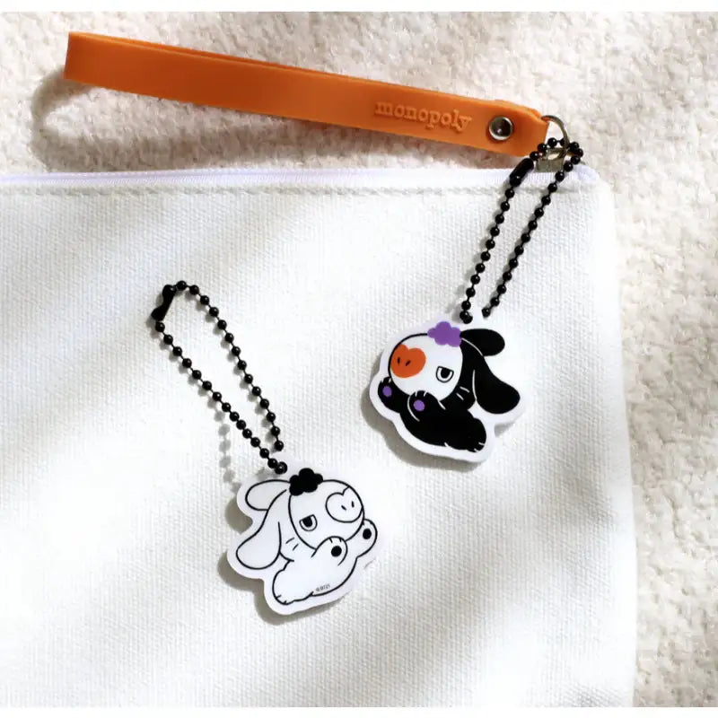 Monopoly x BT21 - Acrylic Simple Keyring - Black Rabbit - Monopoly - Accessories - Harumio