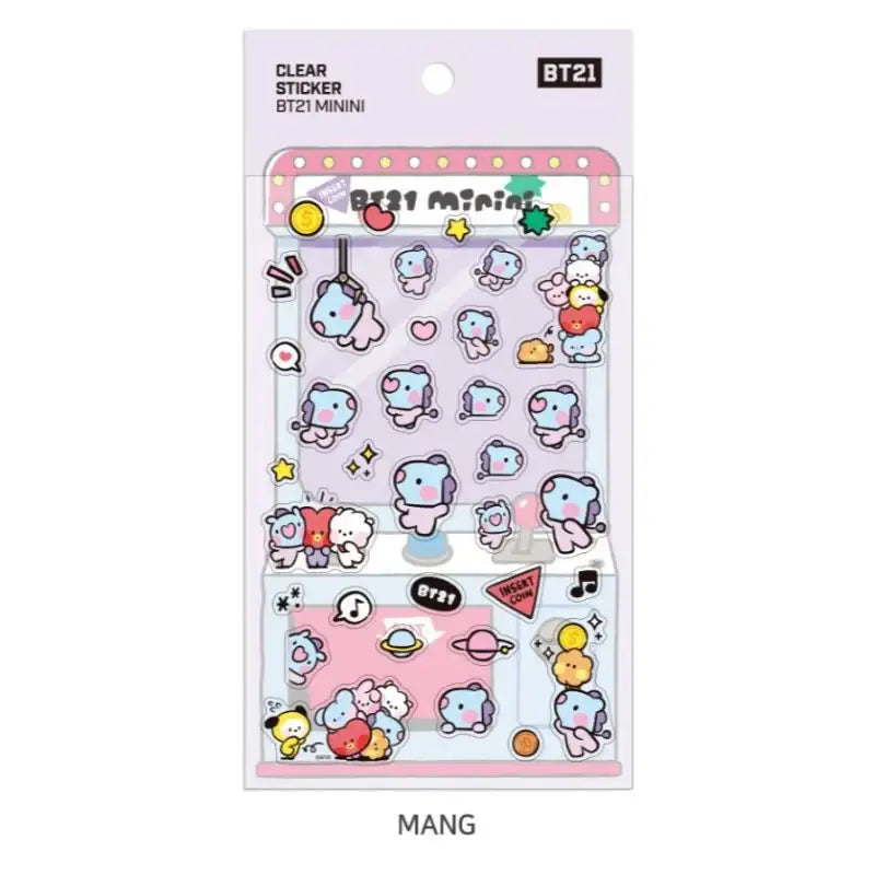Monopoly x BT21 - Minini Clear Sticker - Monopoly - Accessories - Harumio