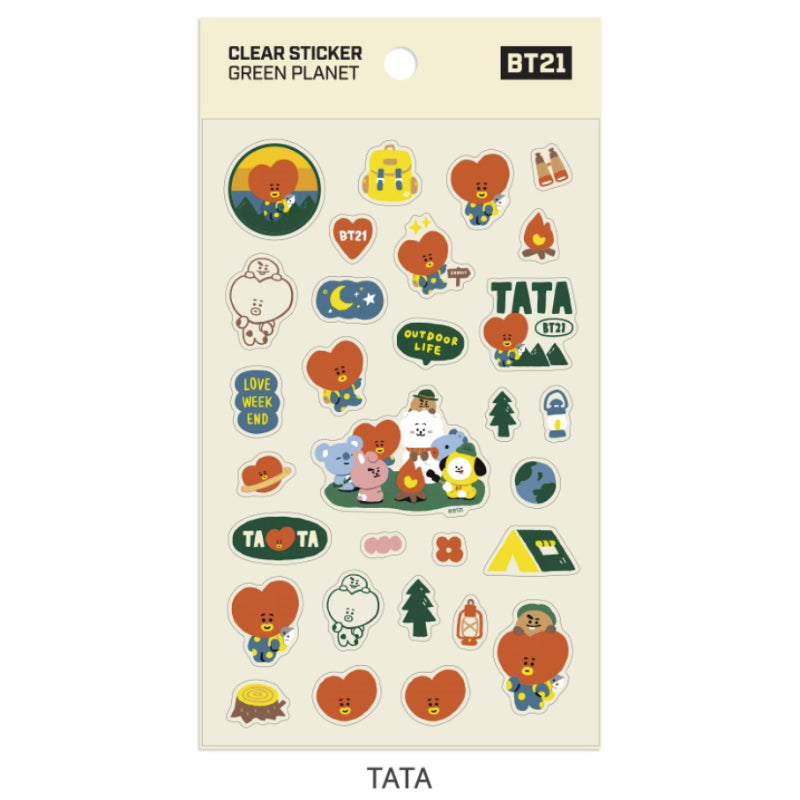 BT21 x Monopoly - Clear Sticker PLANET