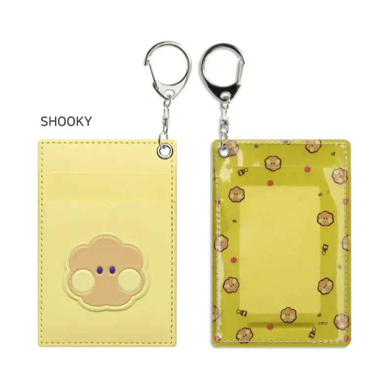 Monopoly x BT21 - Minini Leather Patch Card Holder - Monopoly - Accessories - Harumio