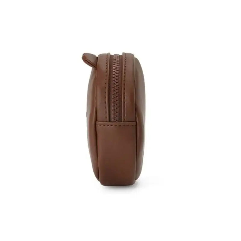 Line Friends - Brown Leather-like Mini Pouch - Line Friends - Pouches - Harumio