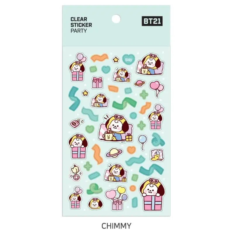 Monopoly x BT21 - Clear Sticker - Party - Monopoly - Accessories - Harumio