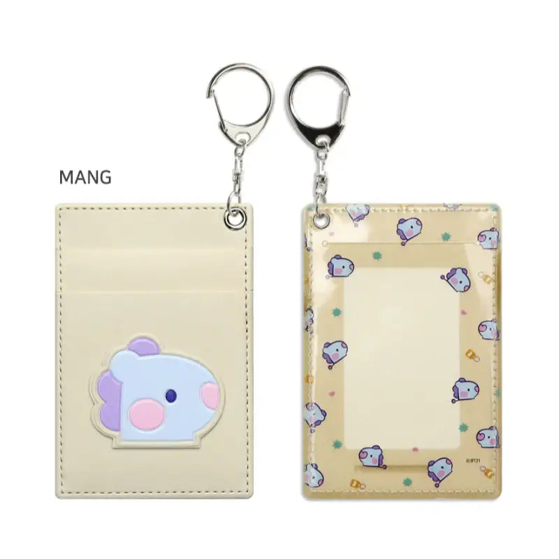 Monopoly x BT21 - Minini Leather Patch Card Holder - Monopoly - Accessories - Harumio