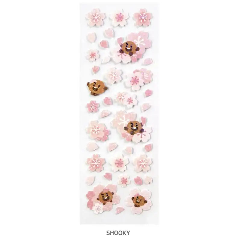 Monopoly x BT21 - Hologram Sticker - Cherry Blossom