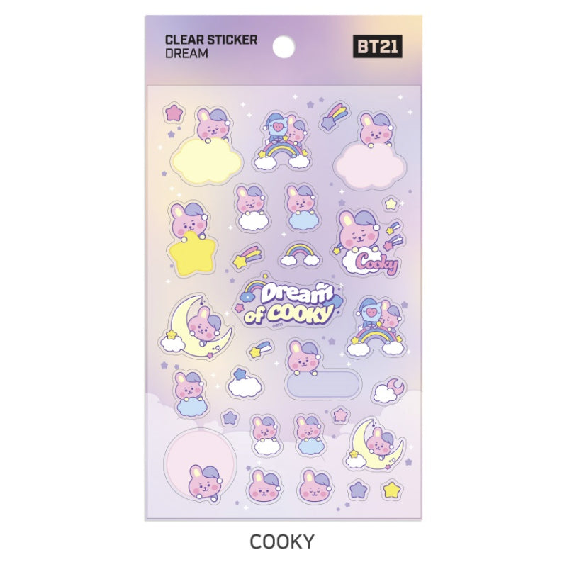 BT21 x Monopoly - Baby Clear Sticker DREAM