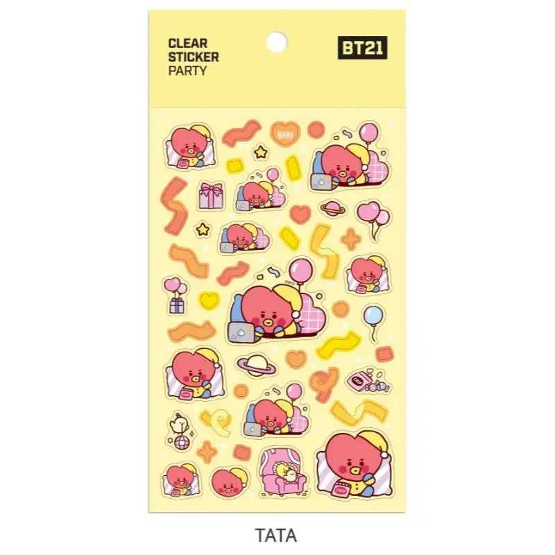Monopoly x BT21 - Clear Sticker - Party - Monopoly - Accessories - Harumio