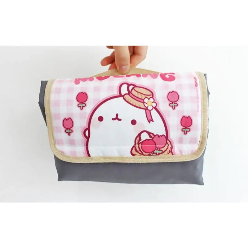 Molang - Pink Check Mat - Molang - Accessories - Harumio