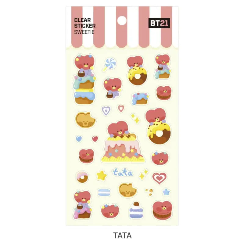 Monopoly x BT21 - Clear Sticker - Sweetie - Monopoly - Stationery - Harumio