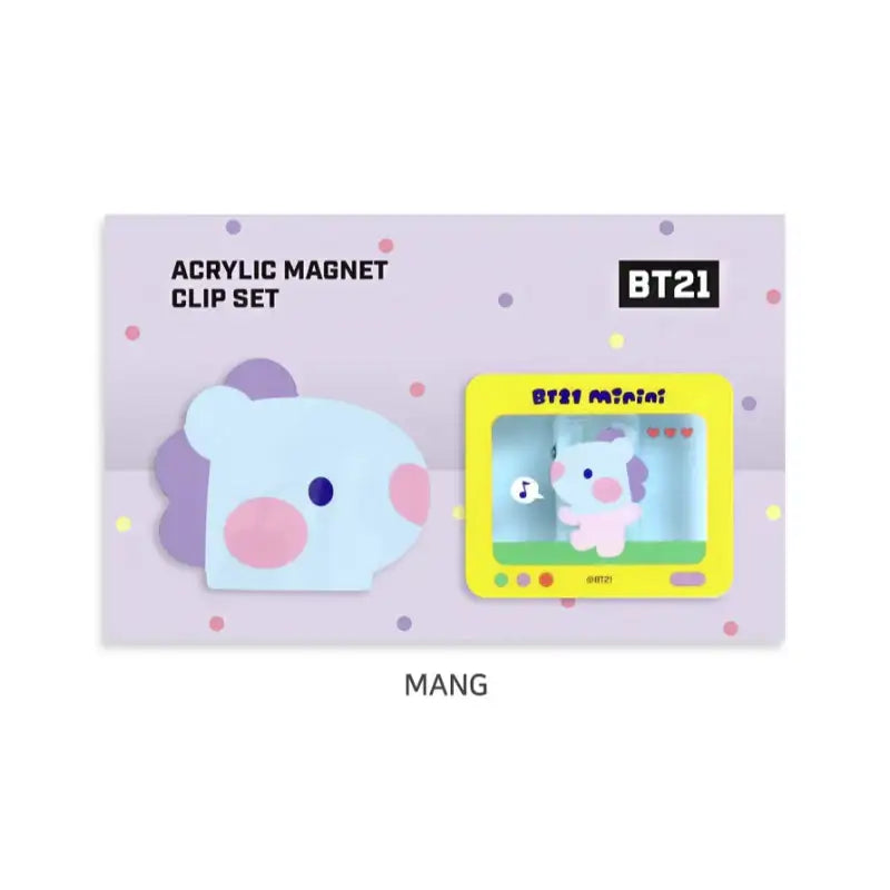 Monopoly x BT21 - Minini Acrylic Magnet Clip Set - Monopoly - Accessories - Harumio