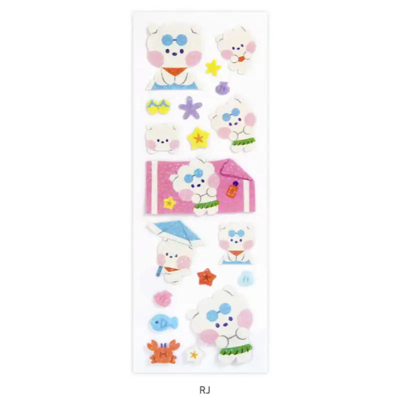 Monopoly x BT21 - Hologram Sticker - Summer Sky - Monopoly - Stationery - Harumio