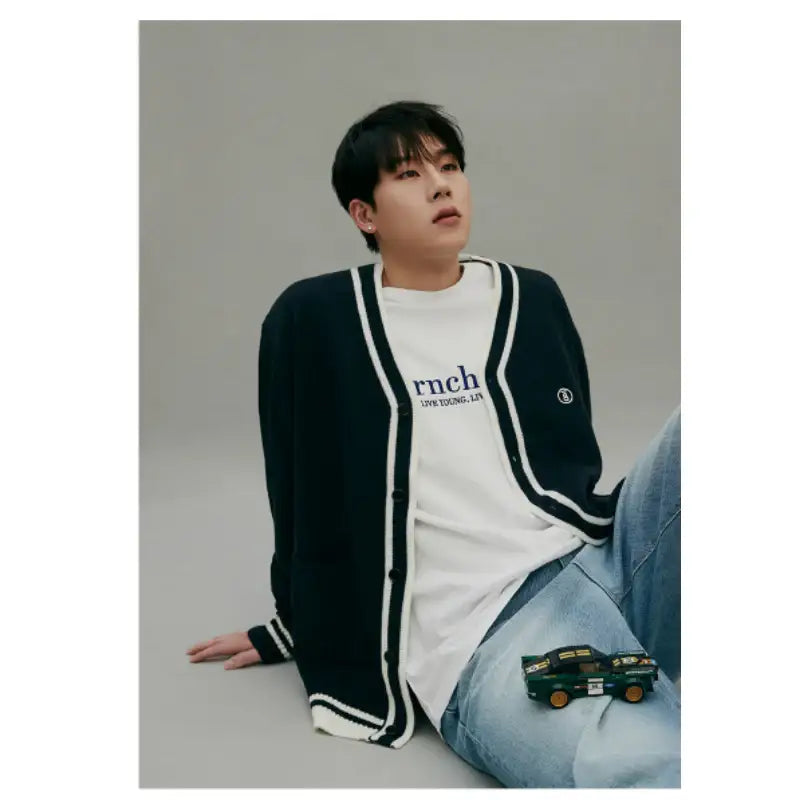 Born Champs x Joohoney - BC Logo Cardigan - Born Champs - Cardigan - Harumio