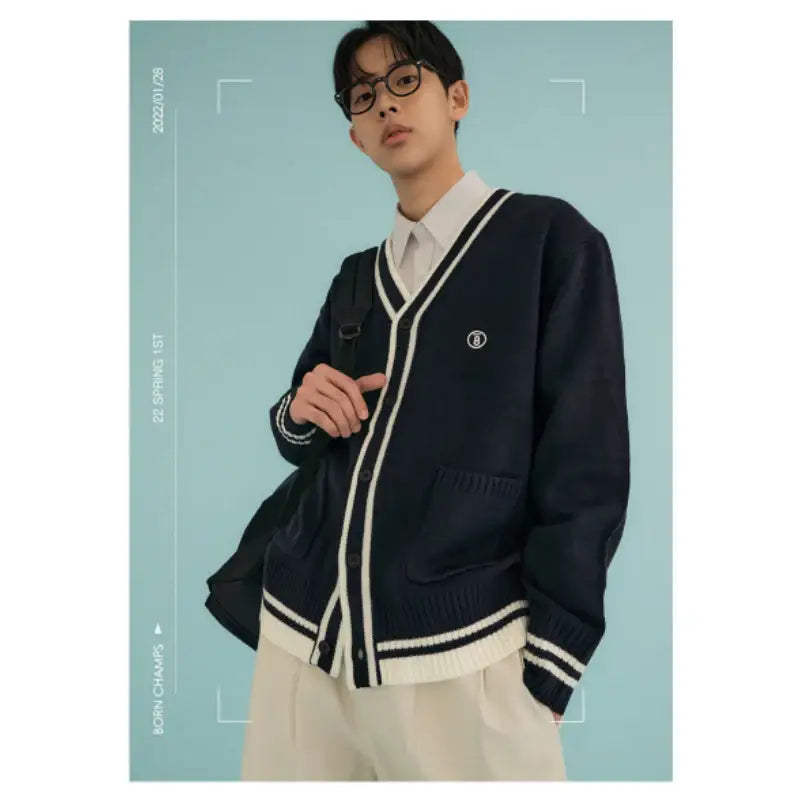 Born Champs x Joohoney - BC Logo Cardigan - Born Champs - Cardigan - Harumio