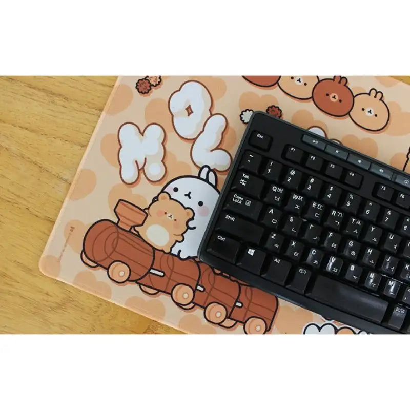 Molang - Teddy Bear Large Mouse Pad - Molang - Mouse Pads - Harumio
