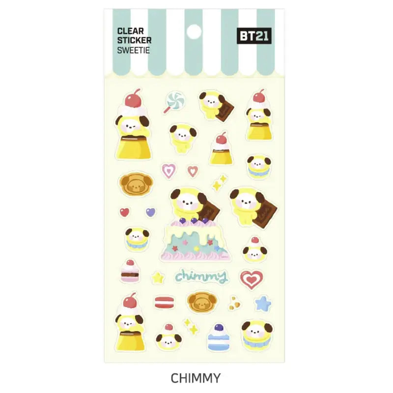 Monopoly x BT21 - Clear Sticker - Sweetie - Monopoly - Stationery - Harumio