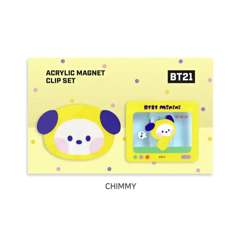 Monopoly x BT21 - Minini Acrylic Magnet Clip Set - Monopoly - Accessories - Harumio