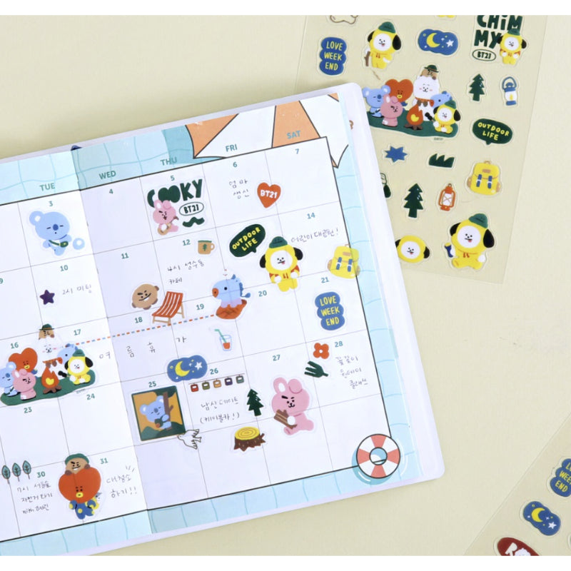 BT21 x Monopoly - Clear Sticker PLANET