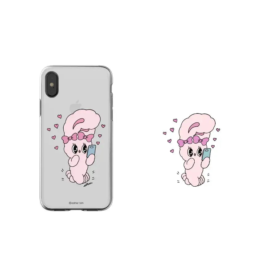 Esther Bunny - Clear Soft Phone Case - Esther Bunny - Accessories - Harumio