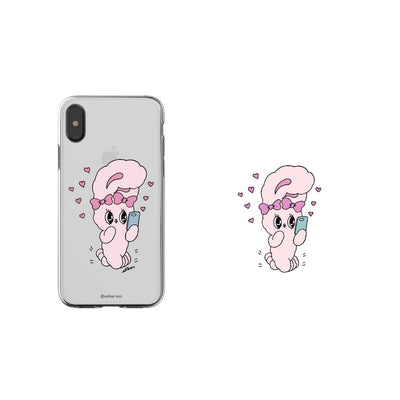 Esther Bunny - Clear Soft Phone Case