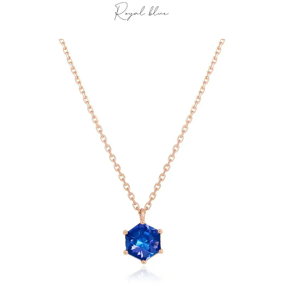 CLUE - Swarovski Stone Birthstone Silver Necklace - CLUE - Jewelry - Harumio