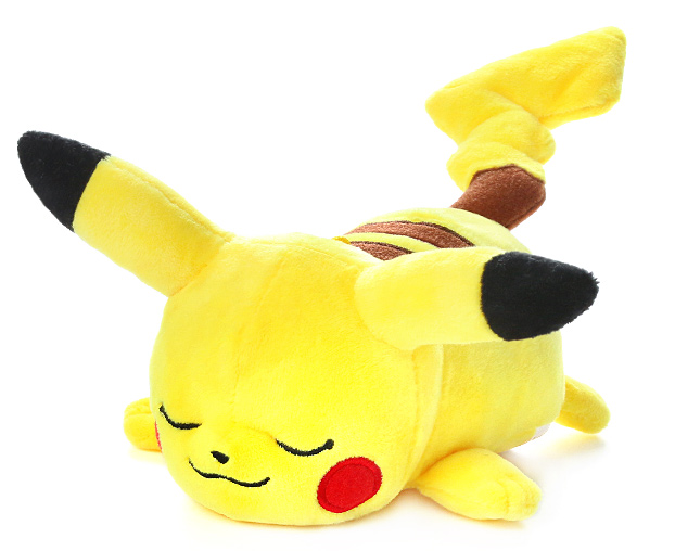 Pokemon Pikachu Plushie - Sleeping Pikachu - Toy - Harumio