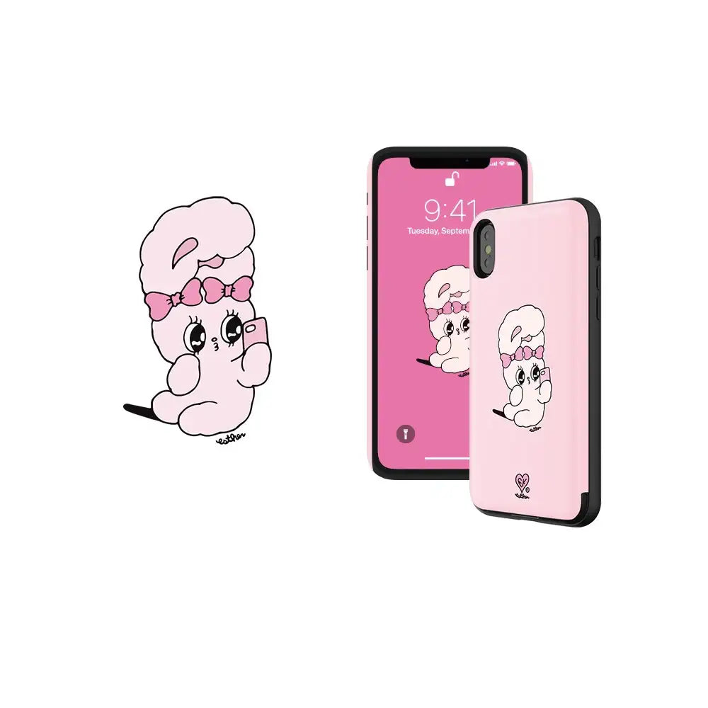 Esther Bunny - Card Slot Phone Case - Esther Bunny - Accessories - Harumio