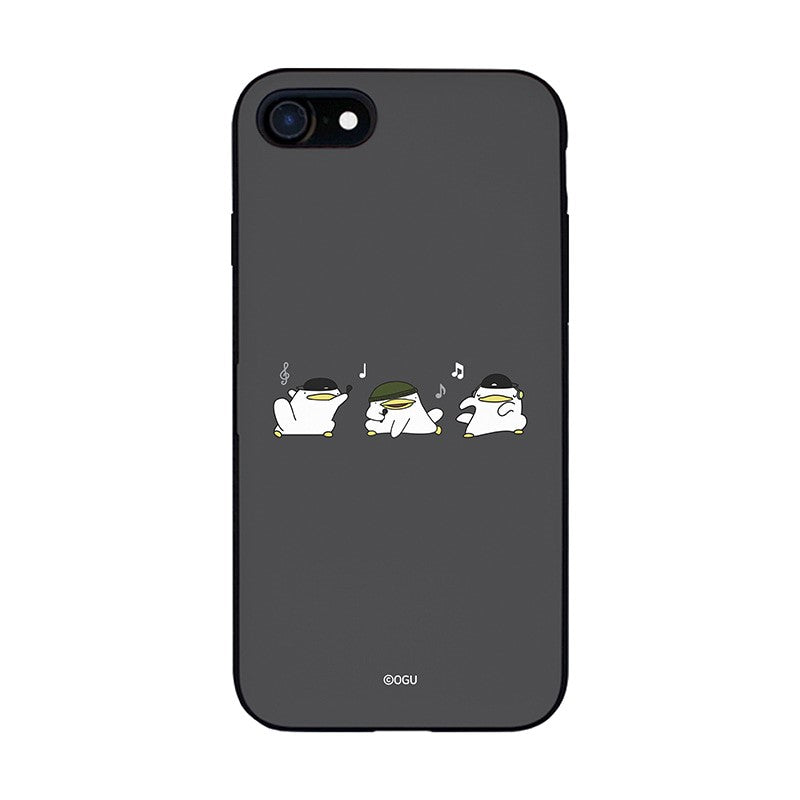 OGU - Cartoon Slim Card Phone Case - Grey