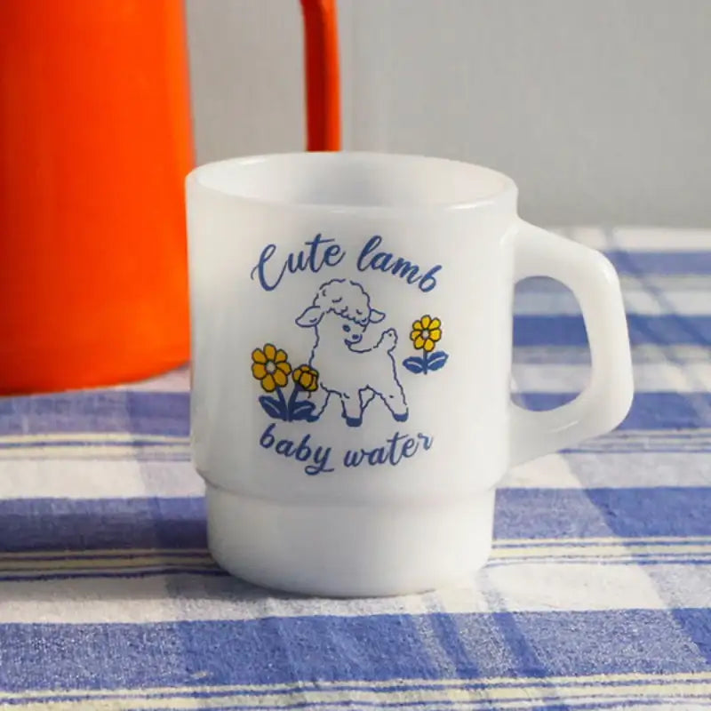 1537 - Milk Glass Cup - 1537 - Glass - Harumio