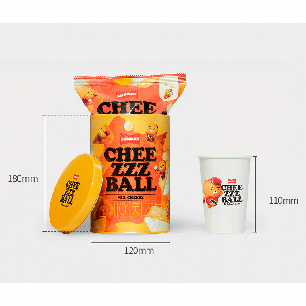 Kakao Friends - Ryan Sunday Cheezzz Ball (Tin Set)