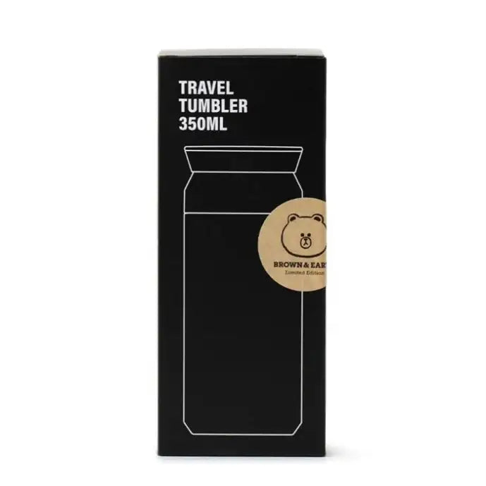 Line Friends - Official Merch - Brown Face Travel Tumbler (350ml) - Line Friends - Accessories - Harumio