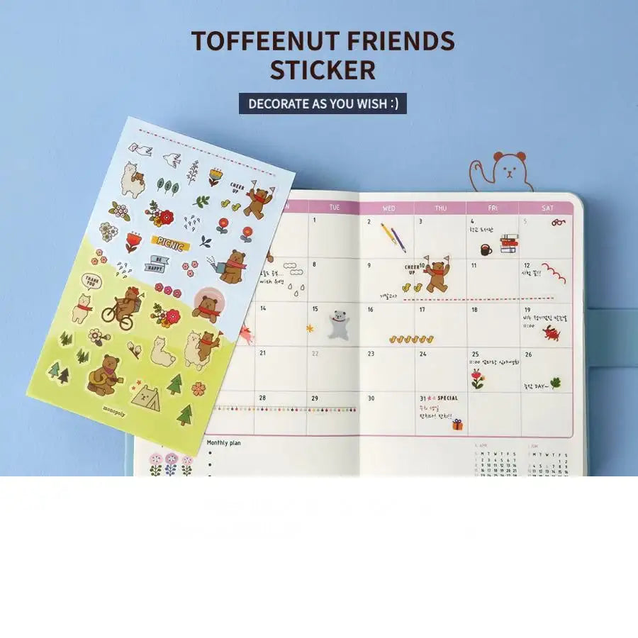 Monopoly - Toffeenut Friends Sticker - Monopoly - Decorative Stickers - Harumio