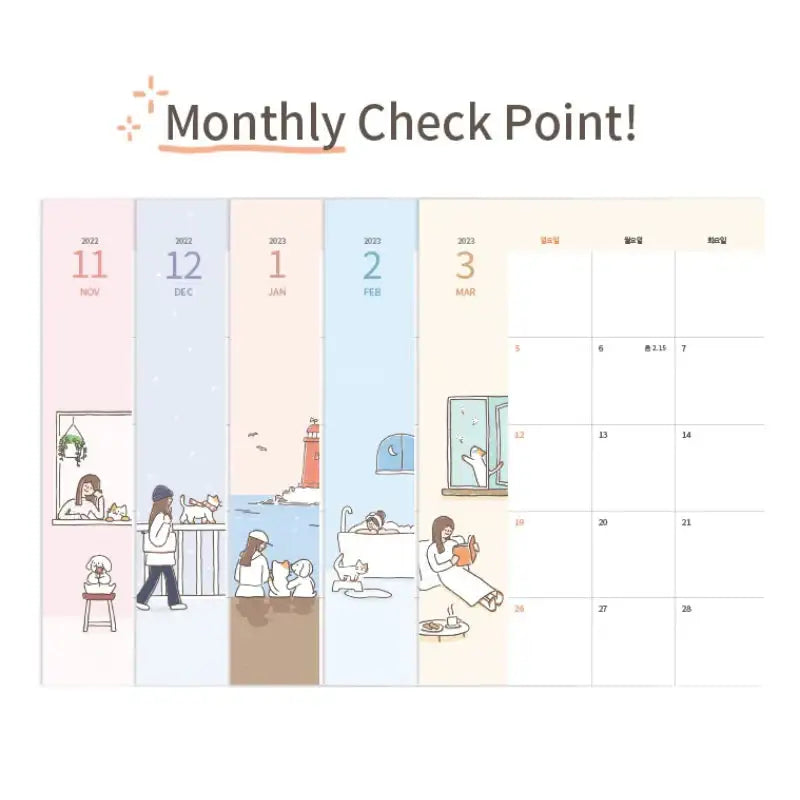 Indigo - 2023 Today's Temperature Happiness Diary - Indigo - Diary - Harumio