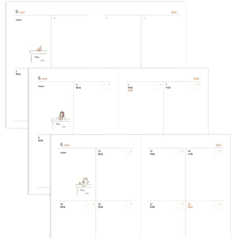Indigo - 2023 Today's Temperature Happiness Diary - Indigo - Diary - Harumio